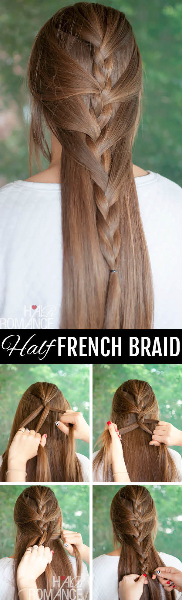 Sweeping Half French Autumn Hairstyle